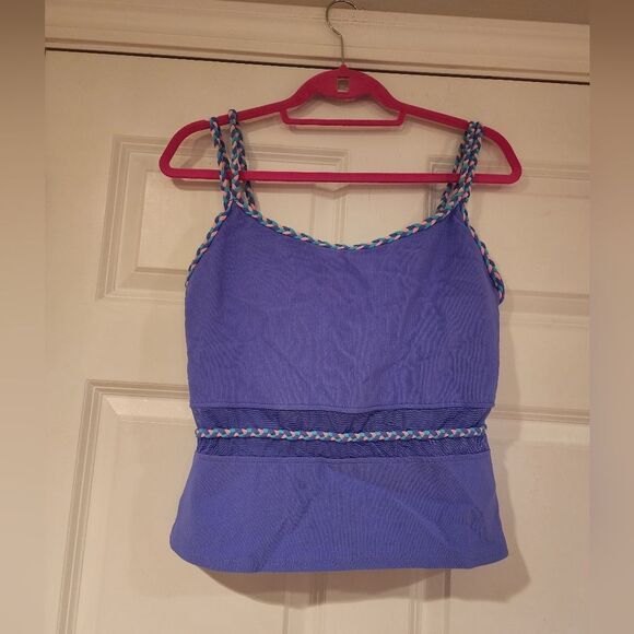 Mainstream vintage blue and pink tankini set Size 18 - Picture 2 of 6